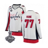 Women's Washington Capitals #77 T.J. Oshie Fanatics Branded White Away Breakaway 2018 Stanley Cup Final NHL Jersey