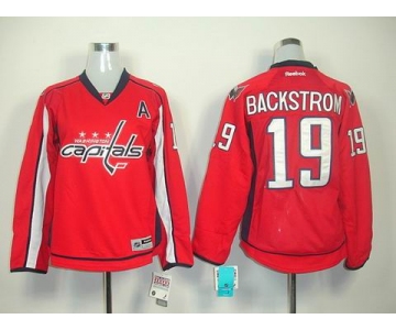 women nhl jerseys washington capitals #19 backstrom red(A)