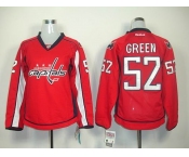 women nhl jerseys washington capitals #52 green red