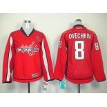 women nhl jerseys washington capitals #8 alex ovechkin red[C]