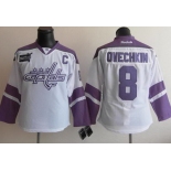 women nhl jerseys washington capitals #8 alex ovechkin white