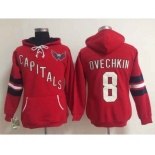 women nhl jerseys washington capitals #8 ovechkin red[pullover hooded sweatshirt]