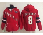 women nhl jerseys washington capitals #8 ovechkin red[pullover hooded sweatshirt]