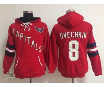 women nhl jerseys washington capitals #8 ovechkin red[pullover hooded sweatshirt]