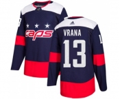 Youth Adidas Washington Capitals #13 Jakub Vrana Authentic Navy Blue 2018 Stadium Series NHL Jersey