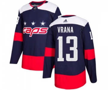 Youth Adidas Washington Capitals #13 Jakub Vrana Authentic Navy Blue 2018 Stadium Series NHL Jersey