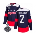 Youth Adidas Washington Capitals #2 Matt Niskanen Authentic Navy Blue 2018 Stadium Series 2018 Stanley Cup Final NHL Jersey