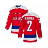 Youth Adidas Washington Capitals #2 Matt Niskanen Authentic Red Alternate NHL Jersey