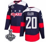 Youth Adidas Washington Capitals #20 Lars Eller Authentic Navy Blue 2018 Stadium Series 2018 Stanley Cup Final NHL Jersey