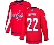 Youth Adidas Washington Capitals #22 Madison Bowey Premier Red Home NHL Jersey