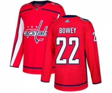 Youth Adidas Washington Capitals #22 Madison Bowey Premier Red Home NHL Jersey