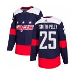 Youth Adidas Washington Capitals #25 Devante Smith-Pelly Authentic Navy Blue 2018 Stadium Series NHL Jersey