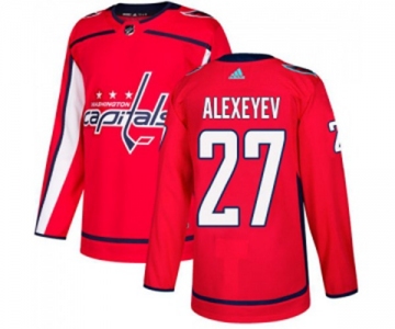 Youth Adidas Washington Capitals #27 Alexander Alexeyev Premier Red Home NHL Jersey