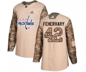 Youth Adidas Washington Capitals #42 Martin Fehervary Authentic Camo Veterans Day Practice NHL Jersey