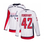 Youth Adidas Washington Capitals #42 Martin Fehervary Authentic White Away NHL Jersey