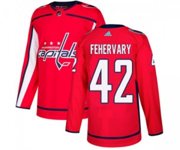 Youth Adidas Washington Capitals #42 Martin Fehervary Premier Red Home NHL Jersey