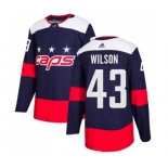 Youth Adidas Washington Capitals #43 Tom Wilson Authentic Navy Blue 2018 Stadium Series NHL Jersey