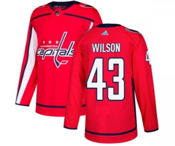 Youth Adidas Washington Capitals #43 Tom Wilson Premier Red Home NHL Jersey