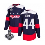 Youth Adidas Washington Capitals #44 Brooks Orpik Authentic Navy Blue 2018 Stadium Series 2018 Stanley Cup Final NHL Jersey