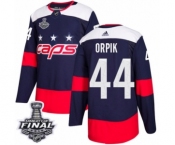 Youth Adidas Washington Capitals #44 Brooks Orpik Authentic Navy Blue 2018 Stadium Series 2018 Stanley Cup Final NHL Jersey