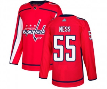 Youth Adidas Washington Capitals #55 Aaron Ness Premier Red Home NHL Jersey