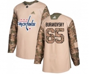 Youth Adidas Washington Capitals #65 Andre Burakovsky Authentic Camo Veterans Day Practice NHL Jersey