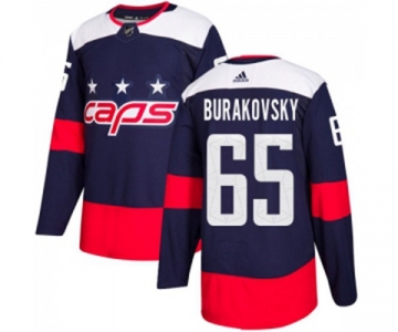 Youth Adidas Washington Capitals #65 Andre Burakovsky Authentic Navy Blue 2018 Stadium Series NHL Jersey