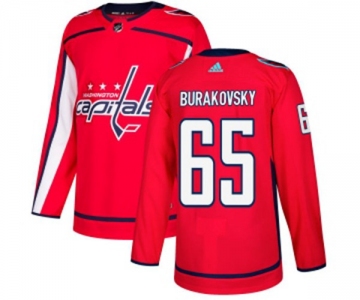 Youth Adidas Washington Capitals #65 Andre Burakovsky Premier Red Home NHL Jersey