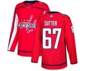 Youth Adidas Washington Capitals #67 Riley Sutter Premier Red Home NHL Jersey