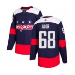 Youth Adidas Washington Capitals #68 Jaromir Jagr Authentic Navy Blue 2018 Stadium Series NHL Jersey