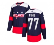 Youth Adidas Washington Capitals #77 T.J. Oshie Navy Authentic 2018 Stadium Series Stitched NHL Jersey