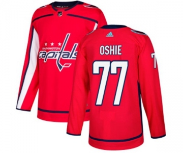 Youth Adidas Washington Capitals #77 T.J. Oshie Premier Red Home NHL Jersey