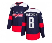 Youth Adidas Washington Capitals #8 Alex Ovechkin Navy Authentic 2018 Stadium Series Stitched NHL Jersey