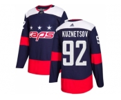 Youth Adidas Washington Capitals #92 Evgeny Kuznetsov Navy Authentic 2018 Stadium Series Stitched NHL Jersey