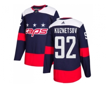 Youth Adidas Washington Capitals #92 Evgeny Kuznetsov Navy Authentic 2018 Stadium Series Stitched NHL Jersey