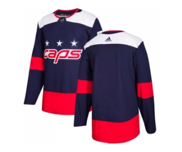 Youth Adidas Washington Capitals Blank Navy Authentic 2018 Stadium Series Stitched NHL Jersey