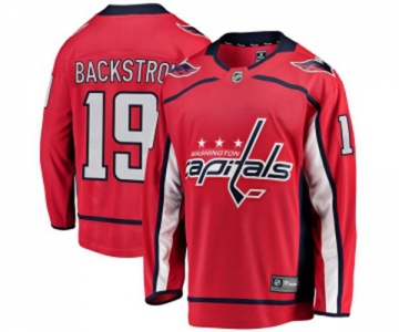 Youth Washington Capitals #19 Nicklas Backstrom Fanatics Branded Red Home Breakaway NHL Jersey