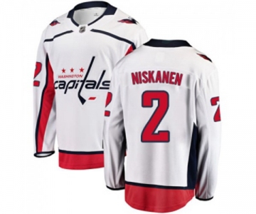 Youth Washington Capitals #2 Matt Niskanen Fanatics Branded White Away Breakaway NHL Jersey