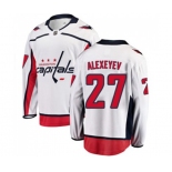 Youth Washington Capitals #27 Alexander Alexeyev Fanatics Branded White Away Breakaway NHL Jersey