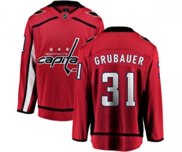 Youth Washington Capitals #31 Philipp Grubauer Fanatics Branded Red Home Breakaway NHL Jersey