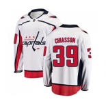 Youth Washington Capitals #39 Alex Chiasson Fanatics Branded White Away Breakaway NHL Jersey