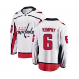 Youth Washington Capitals #6 Michal Kempny Fanatics Branded White Away Breakaway NHL Jersey