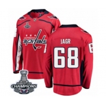 Youth Washington Capitals #68 Jaromir Jagr Fanatics Branded Red Home Breakaway 2018 Stanley Cup Final Champions NHL Jersey