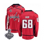 Youth Washington Capitals #68 Jaromir Jagr Fanatics Branded Red Home Breakaway 2018 Stanley Cup Final NHL Jersey