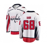 Youth Washington Capitals #68 Jaromir Jagr Fanatics Branded White Away Breakaway NHL Jersey