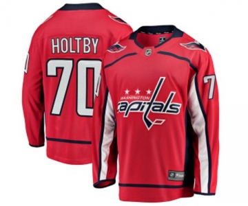 Youth Washington Capitals #70 Braden Holtby Fanatics Branded Red Home Breakaway NHL Jersey