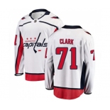 Youth Washington Capitals #71 Kody Clark Fanatics Branded White Away Breakaway NHL Jersey