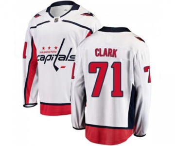 Youth Washington Capitals #71 Kody Clark Fanatics Branded White Away Breakaway NHL Jersey