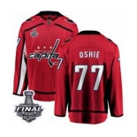 Youth Washington Capitals #77 T.J. Oshie Fanatics Branded Red Home Breakaway 2018 Stanley Cup Final NHL Jersey