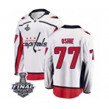 Youth Washington Capitals #77 T.J. Oshie Fanatics Branded White Away Breakaway 2018 Stanley Cup Final NHL Jersey